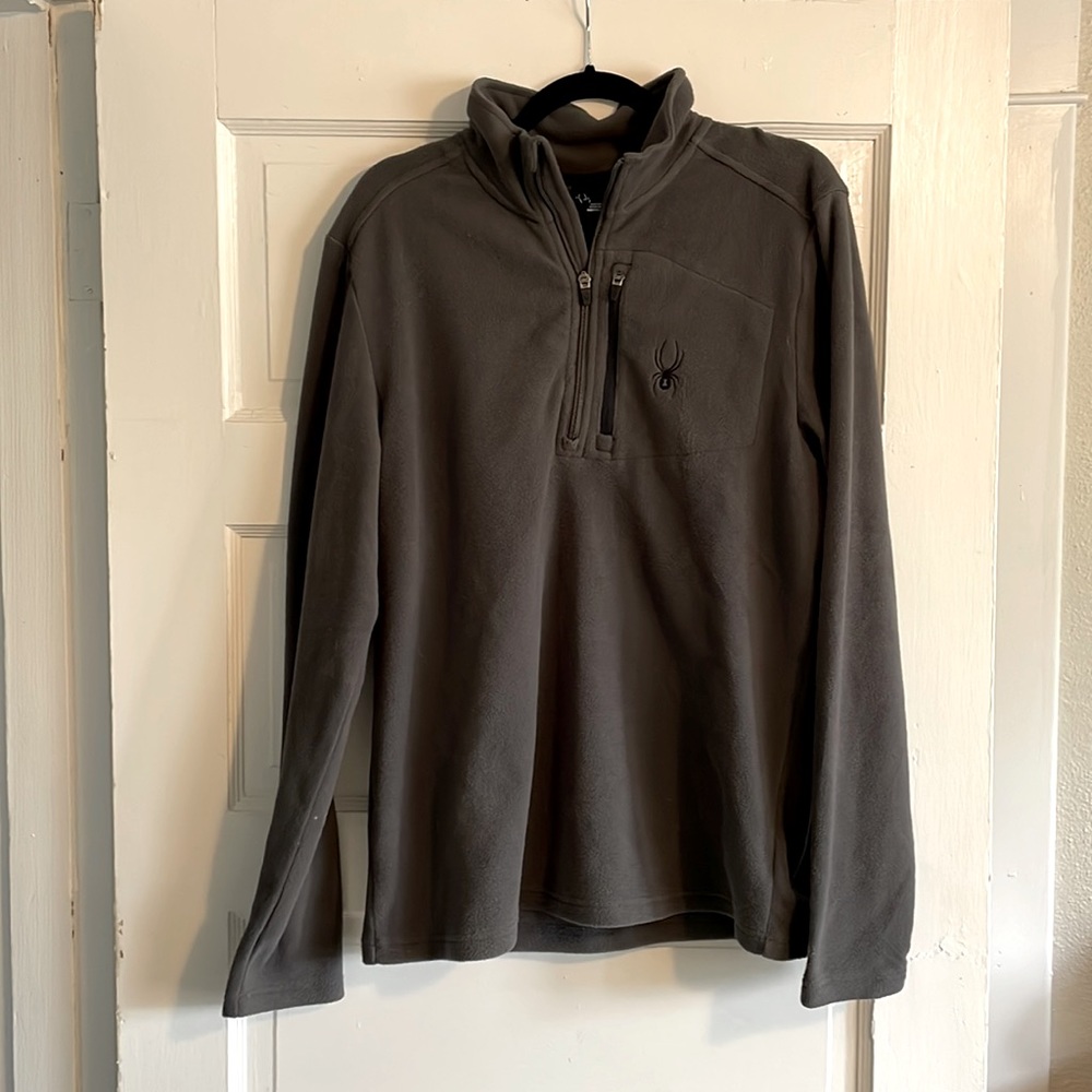 Spyder Men’s L Fleece Quarter Zip Jacket Sweater